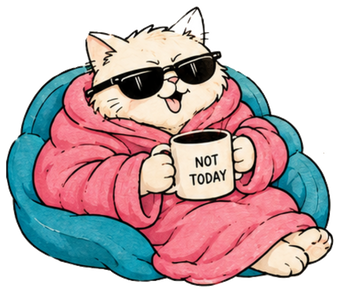 A Brain Sprinkles character wrapped in a blanket
